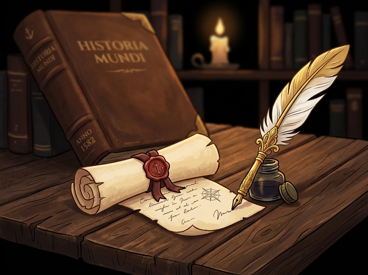 Ilustração cartoon em preto e dourado de um pergaminho curto representando o menor livro da Bíblia