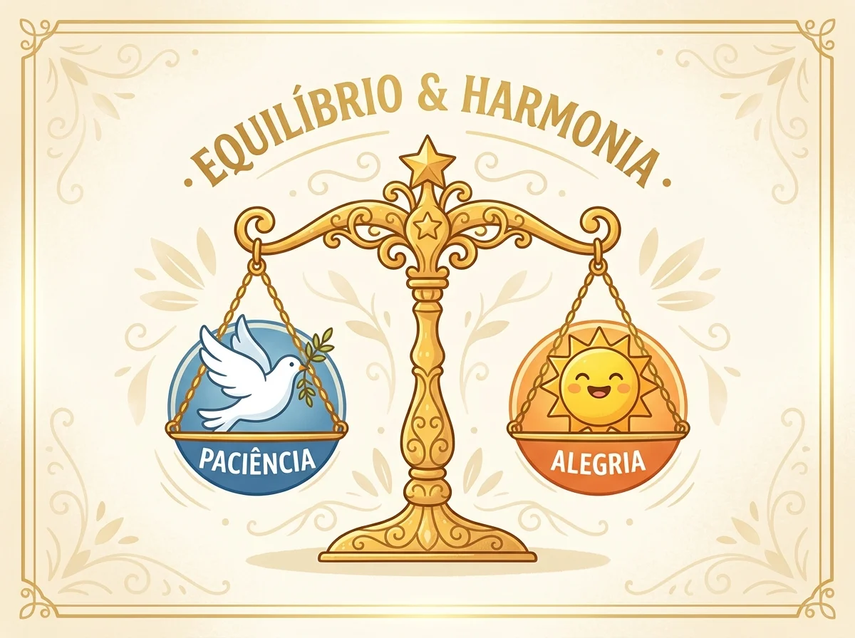 Ilustração cartoon de duas mãos em forma de coração representando as características do amor em 1 Coríntios 13