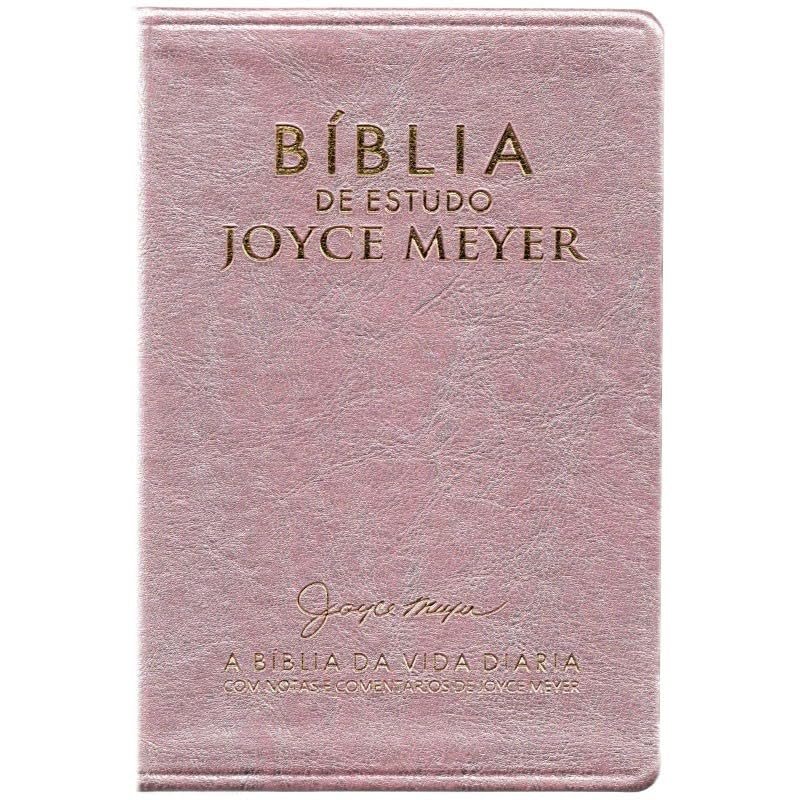 Bíblia de Estudo Joyce Meyer NVI Capa Rosa
