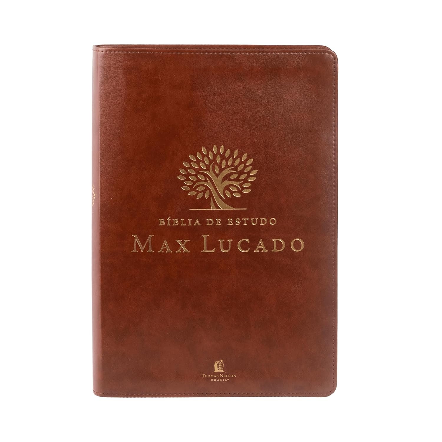 Bíblia de Estudo Max Lucado NVI, Capa Luxo Marrom