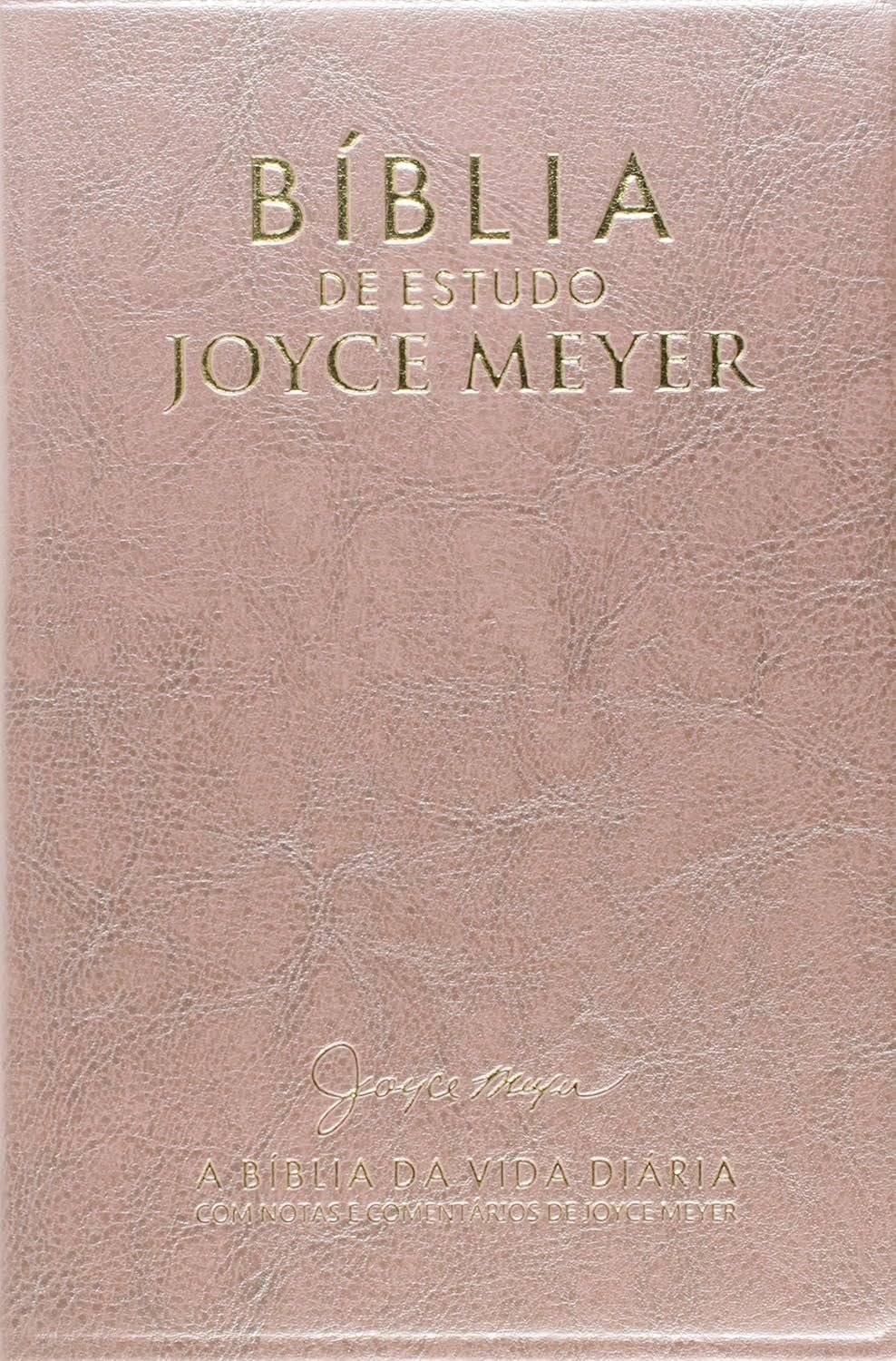 Bíblia de Estudo A Bíblia da Vida Diária, Joyce Meyer, capa rosa