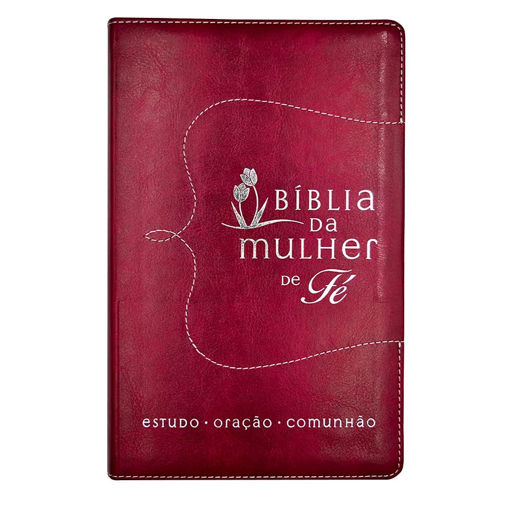 Bíblia da Mulher de Fé, NVI, Capa Luxo Vermelho
