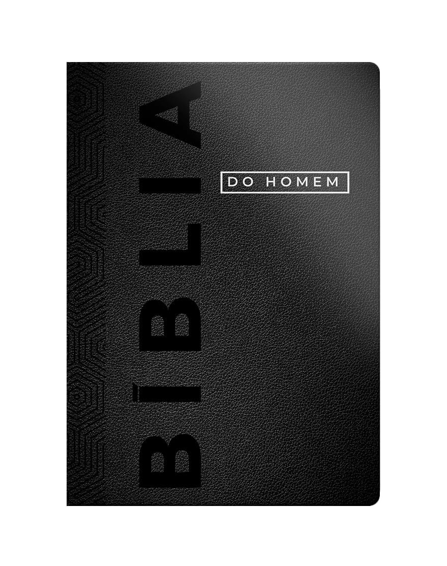 Bíblia do Homem, NVI, Letra Grande, Luxo Preta