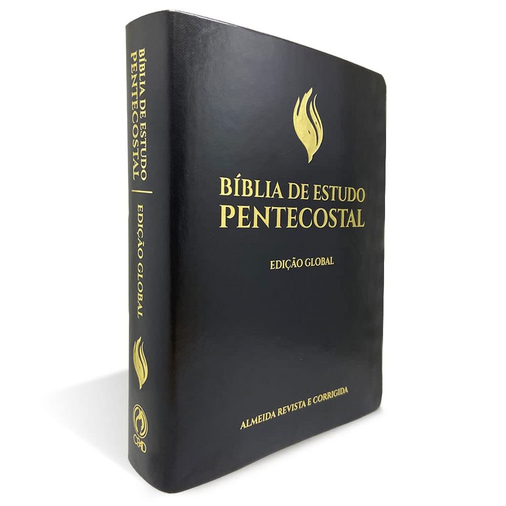 Bíblia de Estudo Pentecostal Grande Luxo Preta