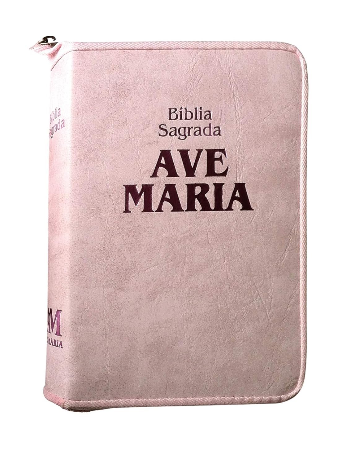 Bíblia Zíper Strike Média Rosa